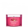 CANDELA FILLED VOTIVE RED RASPBERRY