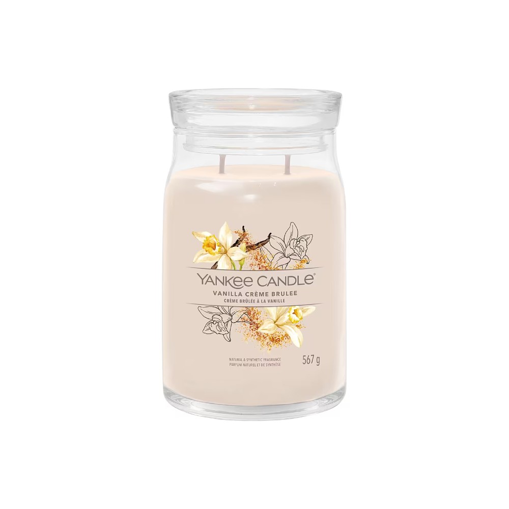 candela grande signature vanilla crème brulée yankee candle