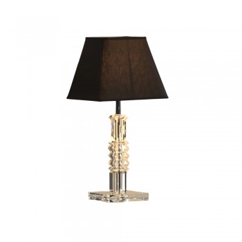 LAMPADA DA TAVOLO FABLE TRASPARENTE 47 CM CRISTALLO DI CORTE