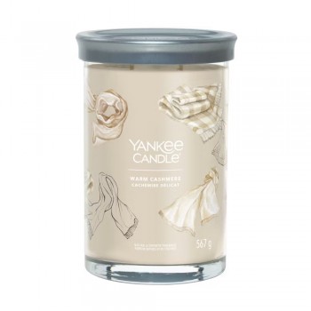 CANDELA GRANDE SIGNATURE TUMBLER WARM CASHMERE YANKEE CANDLE