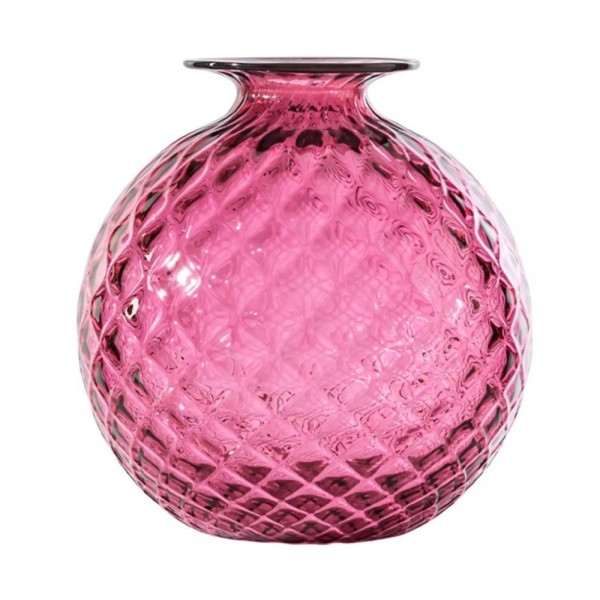 VASO MONOFIORE BALLOTON MAGENTA FILO ROSSO 100.29