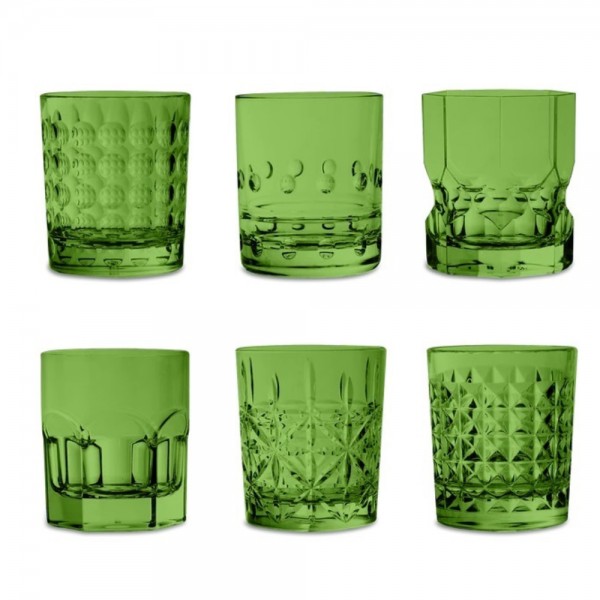 SET 6 BICCHIERI ACQUA VERDE CRYSTAL TOUCH