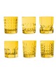 SET 6 BICCHIERI ACQUA GIALLO CRYSTAL TOUCH