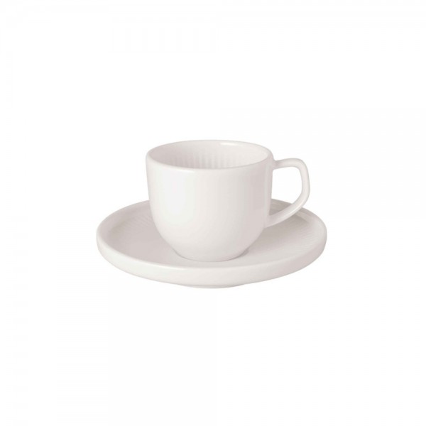 SET 6 TAZZE CAFFÈ ESPRESSO 50 ML CON PIATTO AFINA