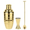 SET STARTER BOMBAY 3PZ COLOR ORO ACCIAIO INOX