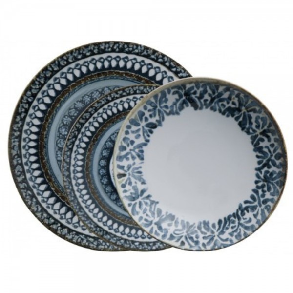 SERVIZIO PIATTI 12 PEZZI MEDITERRANEUM STONEWARE