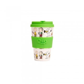 TAZZA 400 ML COPERCHIO SILICONE SNOOPY OPERA QUYCUP