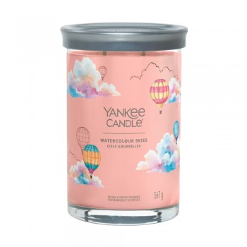 CANDELA GRANDE TUMBLER WATERCOLOUR SKIES YANKEE CANDLE