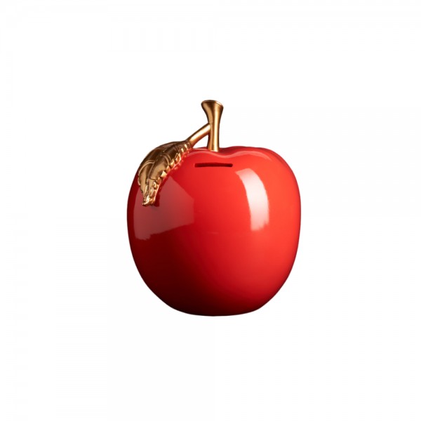 SALVADANAIO APPLE RED