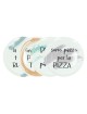 SET 4 PIATTI PIZZA FRASI ASSORTITE CINZIA