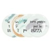 SET 4 PIATTI PIZZA FRASI ASSORTITE CINZIA