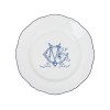 SET 4 PIATTI FONDI CORONA MONOGRAM BLU COBALTO