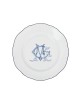 SET 4 PIATTI DESSERT CORONA MONOGRAM BLU COBALTO