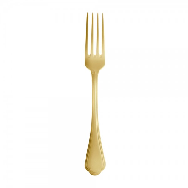 FORCHETTA TAVOLA FILET TOIRAS ANTIQUE PVD GOLD