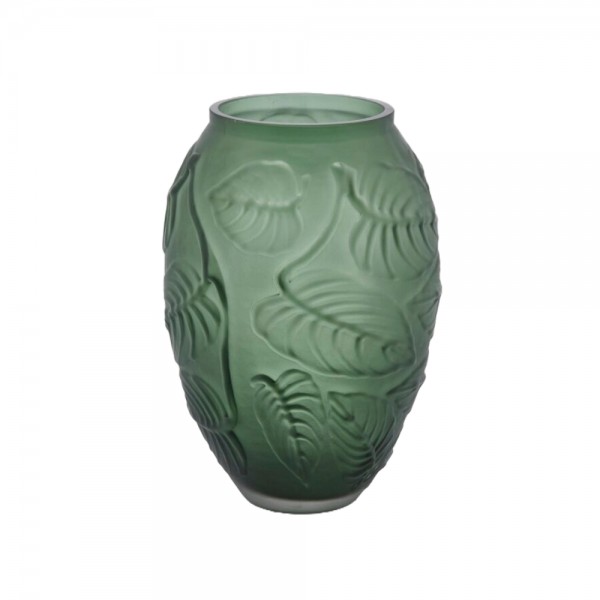 VASO FOGLIE MATT 28 CM VERDE