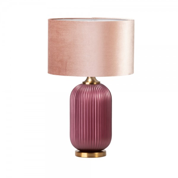 LAMPADA DA TAVOLO 65 CM MAGENTA PARALUME ROSA