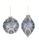 PENDENTE DI NATALE CON STRASS BLU CM 13,5