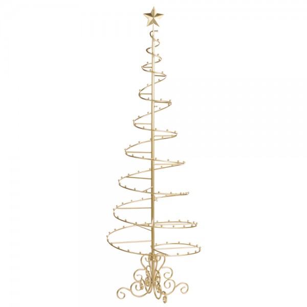 ALBERO DI NATALE MET SWIRL 180 CM DORATO