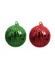 SFERA DI NATALE TOP STRIPE CM 10