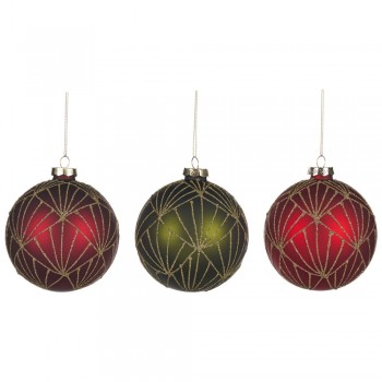 SFERA DI NATALE ART DECO NET CM 10 GOODWILL