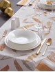 SERVIZIO TAVOLA 18 PEZZI NEVE BONE CHINA