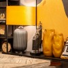 LAMPADA DA TAVOLO 65 CM GRIGIA PARALUME GIALLO